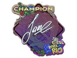 Sticker Jame (Glitter, Champion) | Rio 2022 - Preço e onde comprar no CS2