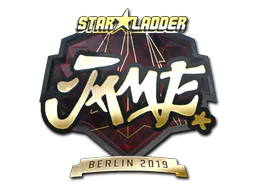 Sticker Jame (Gold) | Berlin 2019 - Preço e onde comprar no CS2