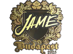 Sticker Jame (Gold) | Budapest 2025 - Preço e onde comprar no CS2