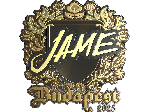 Sticker Jame (Gold) | Budapest 2025 - Preço e onde comprar no CS2