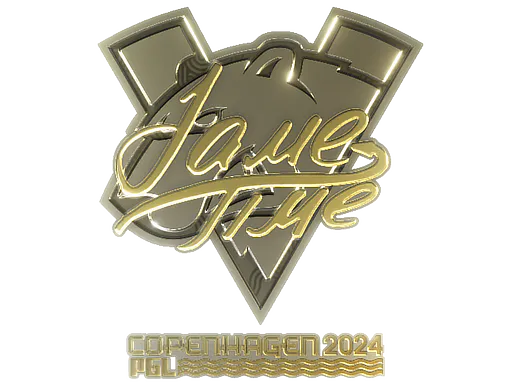 Sticker Jame (Gold) | Copenhagen 2024 - Preço e onde comprar no CS2