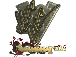 Sticker Jame (Gold) | Shanghai 2024 - Preço e onde comprar no CS2
