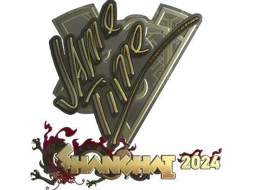 Sticker Jame (Gold) | Shanghai 2024 - Preço e onde comprar no CS2