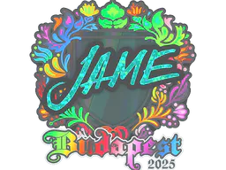 Sticker Jame (Holo) | Budapest 2025 - Preço e onde comprar no CS2