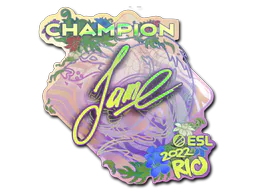 Sticker Jame (Holo, Champion) | Rio 2022 - Preço e onde comprar no CS2