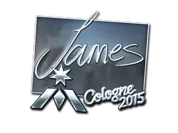 Sticker James (Foil) | Cologne 2015 - Preço e onde comprar no CS2