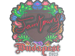 Sticker JamYoung (Embroidered) | Budapest 2025 - Preço e onde comprar no CS2