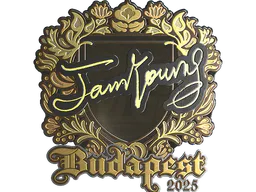 Sticker JamYoung (Gold) | Budapest 2025 - Preço e onde comprar no CS2