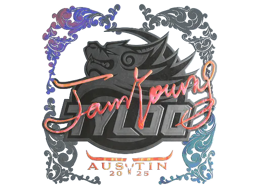 Sticker JamYoung (Holo) | Austin 2025 - Preço e onde comprar no CS2