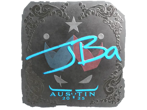 Sticker JBa (Foil) | Austin 2025 - Preço e onde comprar no CS2