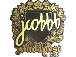 Sticker jcobbb (Gold) | Budapest 2025 - Preço e onde comprar no CS2