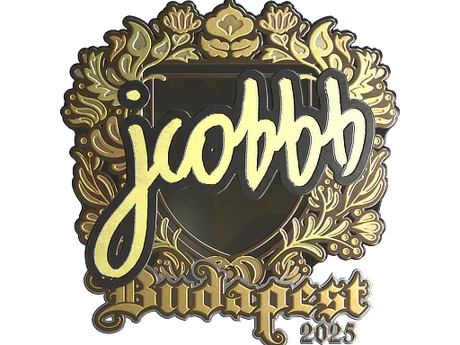 Sticker jcobbb (Gold) | Budapest 2025 - Preço e onde comprar no CS2
