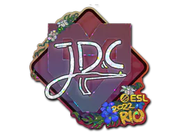 Sticker JDC (Glitter) | Rio 2022 - Preço e onde comprar no CS2