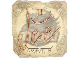 Sticker Jee | Austin 2025 - Preço e onde comprar no CS2