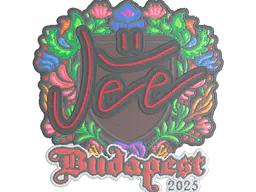 Sticker Jee (Embroidered) | Budapest 2025 - Preço e onde comprar no CS2