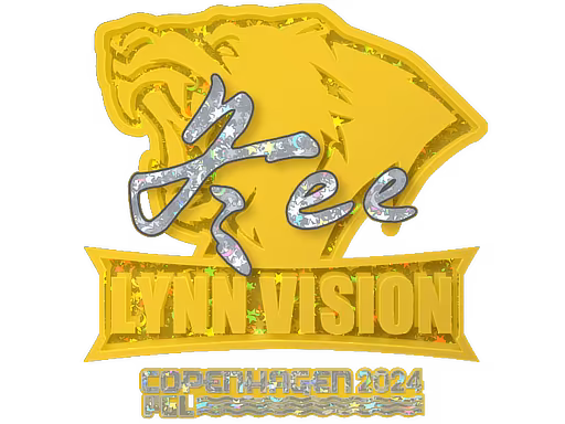 Sticker Jee (Glitter) | Copenhagen 2024 - Preço e onde comprar no CS2