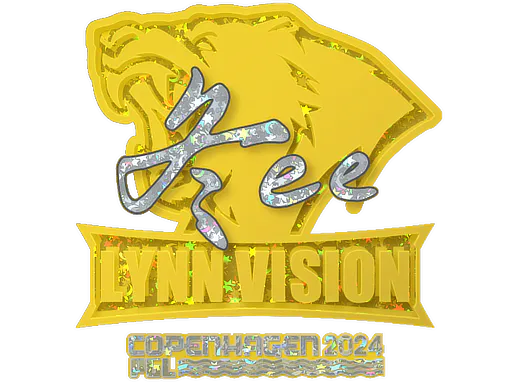 Sticker Jee (Glitter) | Copenhagen 2024 - Preço e onde comprar no CS2