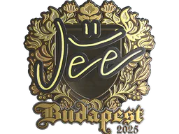 Sticker Jee (Gold) | Budapest 2025 - Preço e onde comprar no CS2