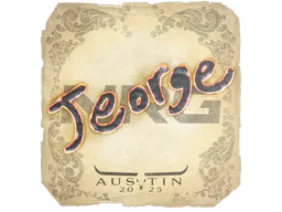 Sticker jeorge | Austin 2025 - Preço e onde comprar no CS2