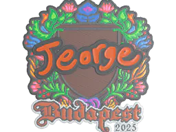 Sticker jeorge (Embroidered) | Budapest 2025 - Preço e onde comprar no CS2