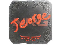 Sticker jeorge (Foil) | Austin 2025 - Preço e onde comprar no CS2