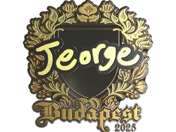 Sticker jeorge (Gold) | Budapest 2025 - Preço e onde comprar no CS2