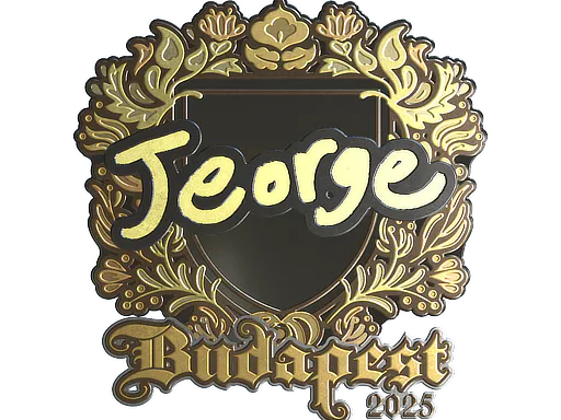 Sticker jeorge (Gold) | Budapest 2025 - Preço e onde comprar no CS2