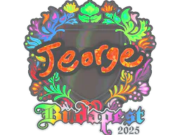 Sticker jeorge (Holo) | Budapest 2025 - Preço e onde comprar no CS2