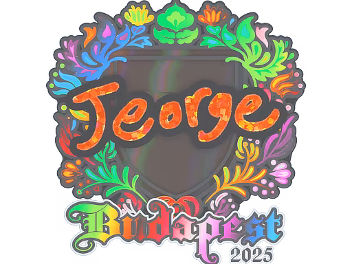 Sticker jeorge (Holo) | Budapest 2025 - Preço e onde comprar no CS2
