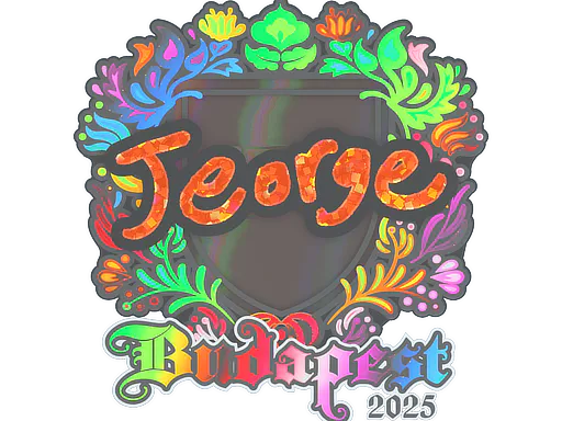 Sticker jeorge (Holo) | Budapest 2025 - Preço e onde comprar no CS2