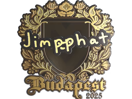 Sticker Jimpphat (Gold) | Budapest 2025 - Preço e onde comprar no CS2