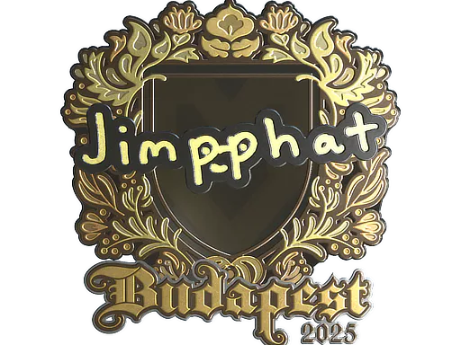 Sticker Jimpphat (Gold) | Budapest 2025 - Preço e onde comprar no CS2