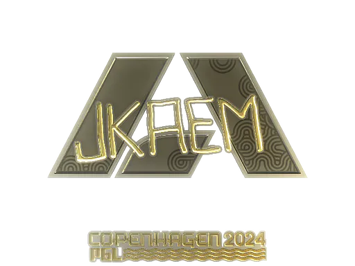 Sticker jkaem (Gold) | Copenhagen 2024 - Preço e onde comprar no CS2