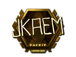 Sticker jkaem (Gold) | London 2018 - Preço e onde comprar no CS2