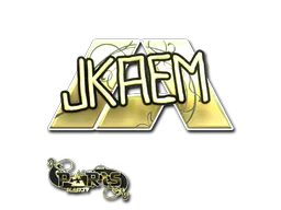 Sticker jkaem (Gold) | Paris 2023 - Preço e onde comprar no CS2
