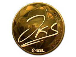 Sticker jks (Gold) | Katowice 2019 - Preço e onde comprar no CS2