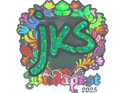 Sticker jks (Holo) | Budapest 2025 - Preço e onde comprar no CS2