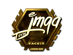 Sticker jmqa (Gold) | London 2018 - Preço e onde comprar no CS2