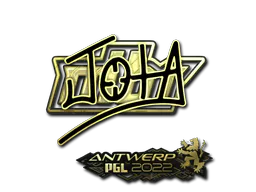 Sticker JOTA (Gold) | Antwerp 2022 - Preço e onde comprar no CS2