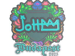 Sticker jottAAA (Embroidered) | Budapest 2025 - Preço e onde comprar no CS2