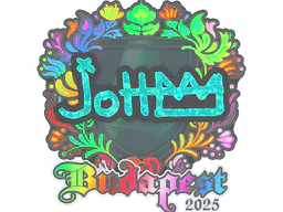 Sticker jottAAA (Holo) | Budapest 2025 - Preço e onde comprar no CS2