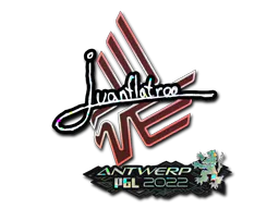 Sticker juanflatroo (Glitter) | Antwerp 2022 - Preço e onde comprar no CS2