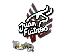 Sticker juanflatroo (Glitter) | Paris 2023 - Preço e onde comprar no CS2