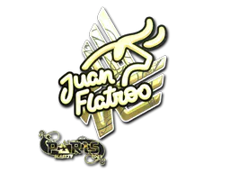 Sticker juanflatroo (Gold) | Paris 2023 - Preço e onde comprar no CS2