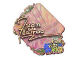 Sticker juanflatroo (Holo) | Rio 2022 - Preço e onde comprar no CS2