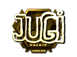 Sticker JUGi (Gold) | London 2018 - Preço e onde comprar no CS2