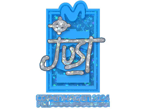 Sticker JUST (Glitter) | Copenhagen 2024 - Preço e onde comprar no CS2