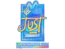 Sticker JUST (Holo) | Copenhagen 2024 - Preço e onde comprar no CS2