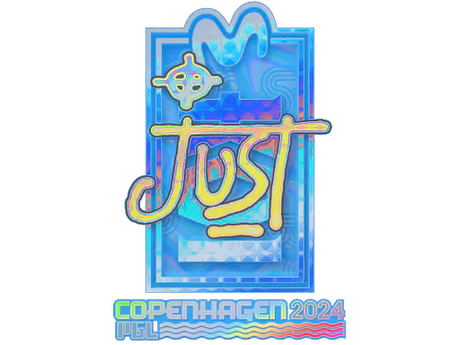 Sticker JUST (Holo) | Copenhagen 2024 - Preço e onde comprar no CS2