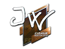 Sticker JW (Foil) | Boston 2018 - Preço e onde comprar no CS2